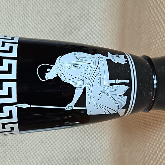 Vintage Jim Beam Black & White Decanter with Roman Design 1958 - Picture 3 of 4